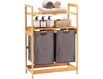 Wasmand Bamboe met 2 Zakken - 29% Korting!
