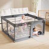 Baby Box 130x130cm (34% Korting) | Veilige Speelbox 68cm Hoog