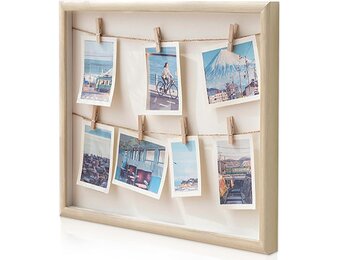 Houten Fotohouder Collage - 32x32cm met 27% Korting