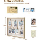 Houten Fotohouder Collage - 32x32cm met 27% Korting