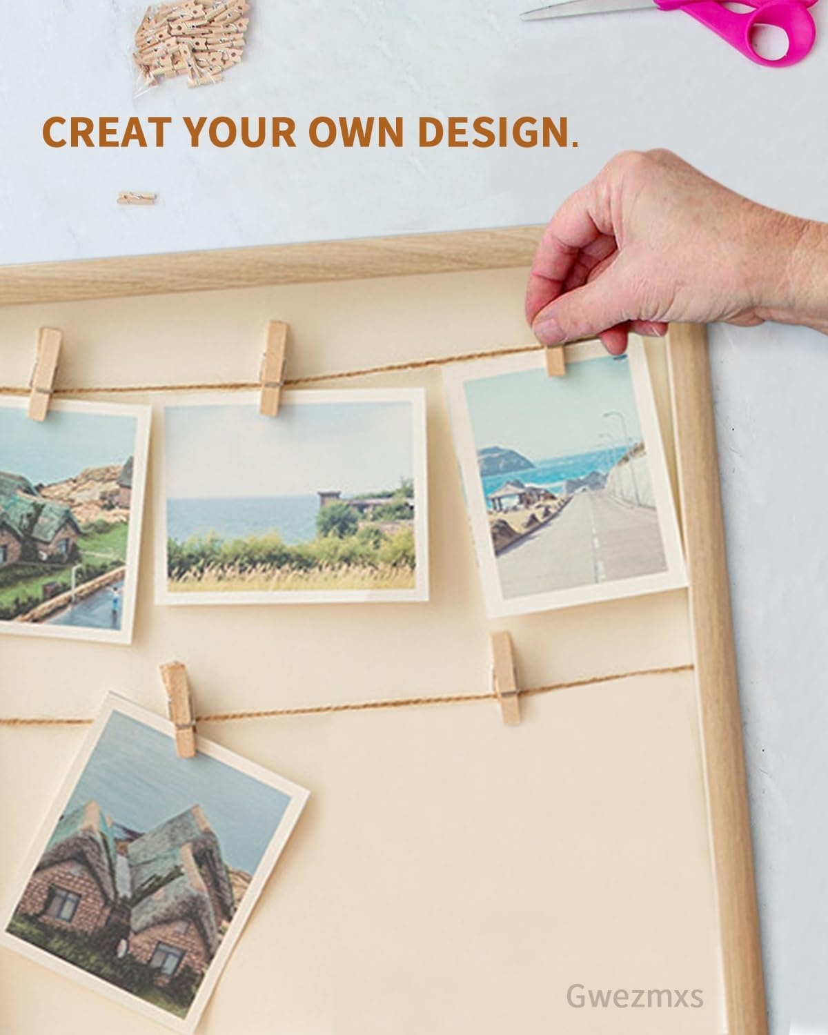 Houten Fotohouder Collage - 32x32cm met 27% Korting
