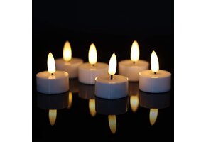 LED Kaarsen Set (6x) met Timer - Warm Wit & Veilige Vlam