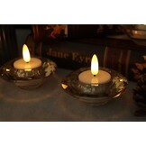 Eldnacele LED kaarsen met timer, 6 stuks, warm wit, 3D vlam