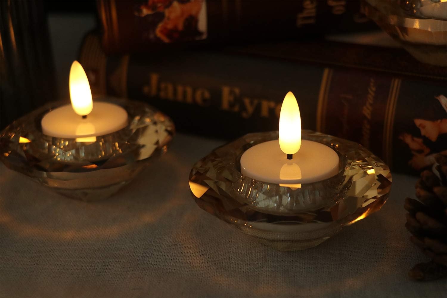 Eldnacele LED kaarsen met timer, 6 stuks, warm wit, 3D vlam