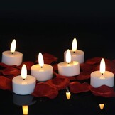 Eldnacele LED kaarsen met timer, 6 stuks, warm wit, 3D vlam