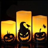 Eldnacele LED kaarsen met timer, 6 stuks, warm wit, 3D vlam