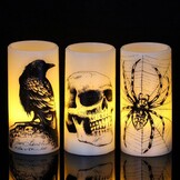 Eldnacele LED kaarsen met timer, 6 stuks, warm wit, 3D vlam