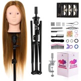 Kappershoofd Blond Haar met Statief | 60% Echt Haar | 34% Korting