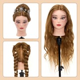 Kappershoofd Blond Haar met Statief | 60% Echt Haar | 34% Korting