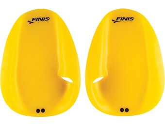 FINIS Agility Drijvende Zwempaddles Geel - Strapless Design voor Slagtechniek