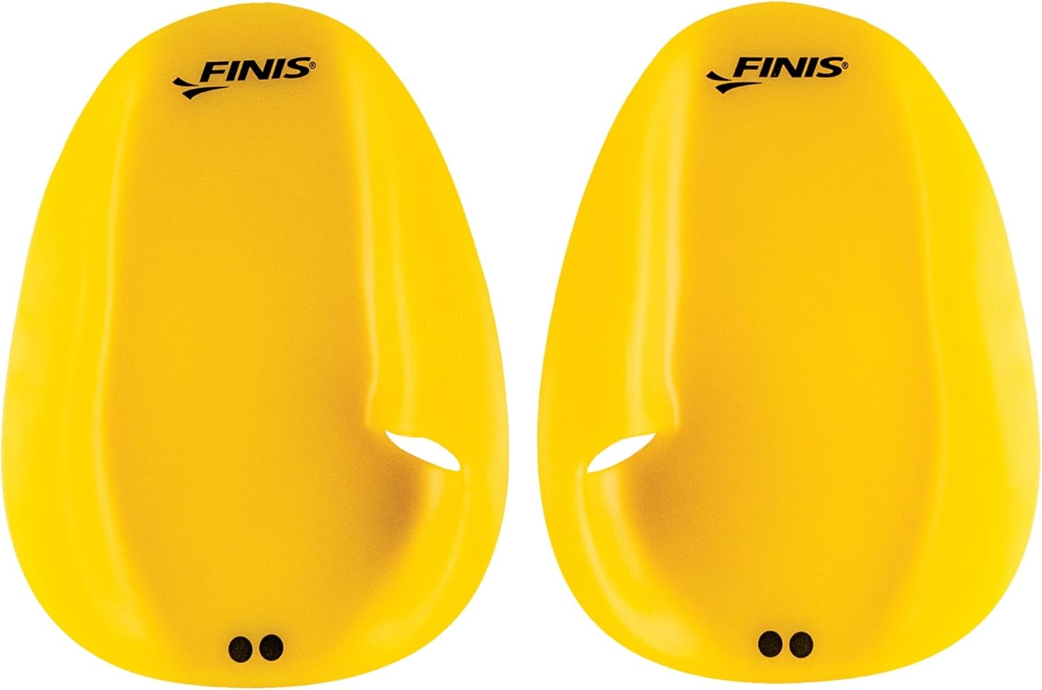FINIS Agility Drijvende Zwempaddles Geel - Strapless Design voor Slagtechniek
