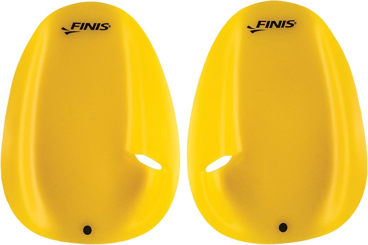FINIS Agility Drijvende Zwempaddles Geel - Strapless Design voor Slagtechniek