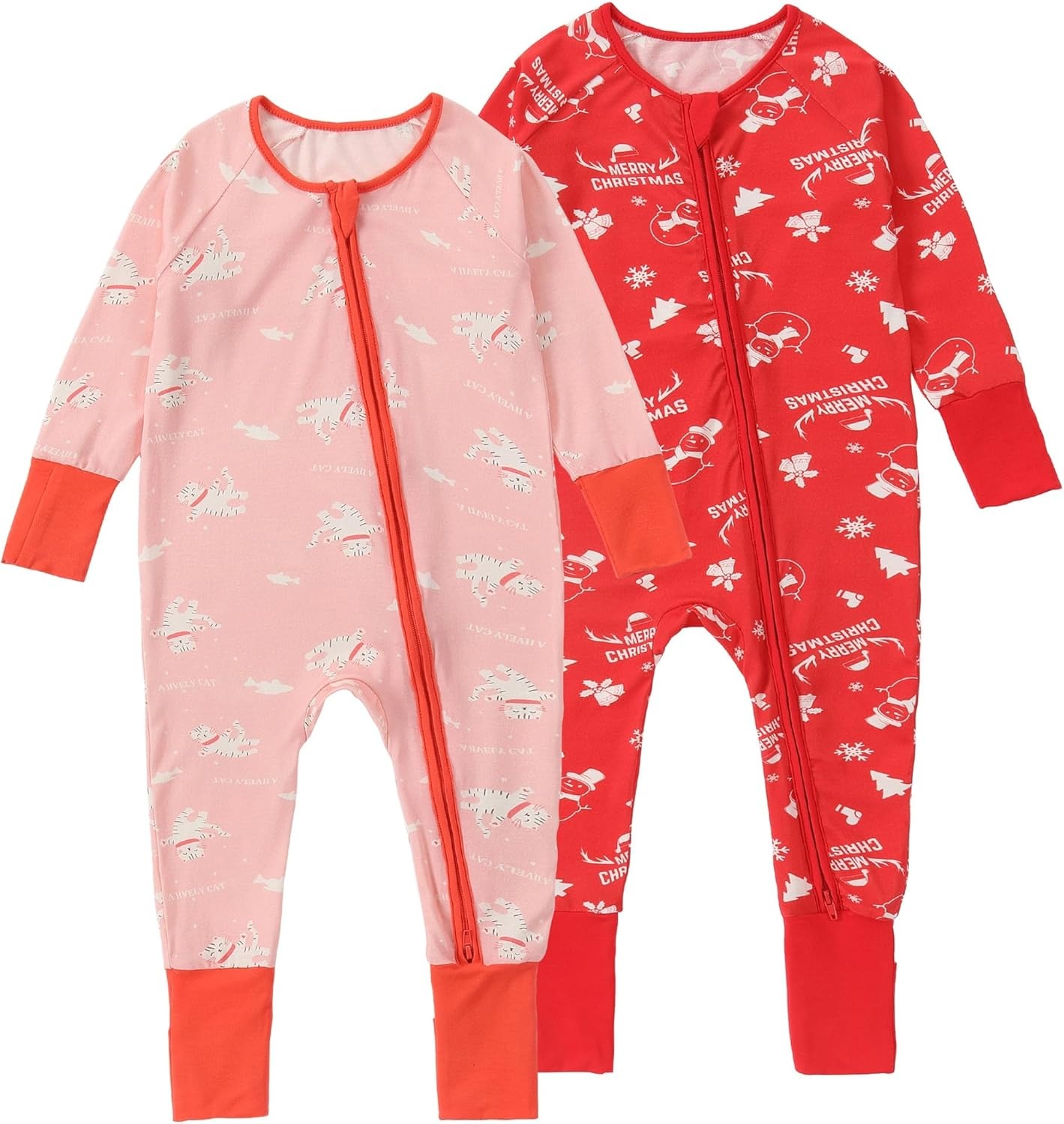 Baby Onesie 2-Pack Kerst Bamboe 0-24m | Unisex | 75% Korting