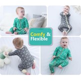 Baby Romper 2-Pack | Bamboe Spandex | Lange Mouwen | 0-24m | 74% Korting