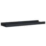 vidaXL Fotoplanken 2 st 40x9x3 cm MDF zwart