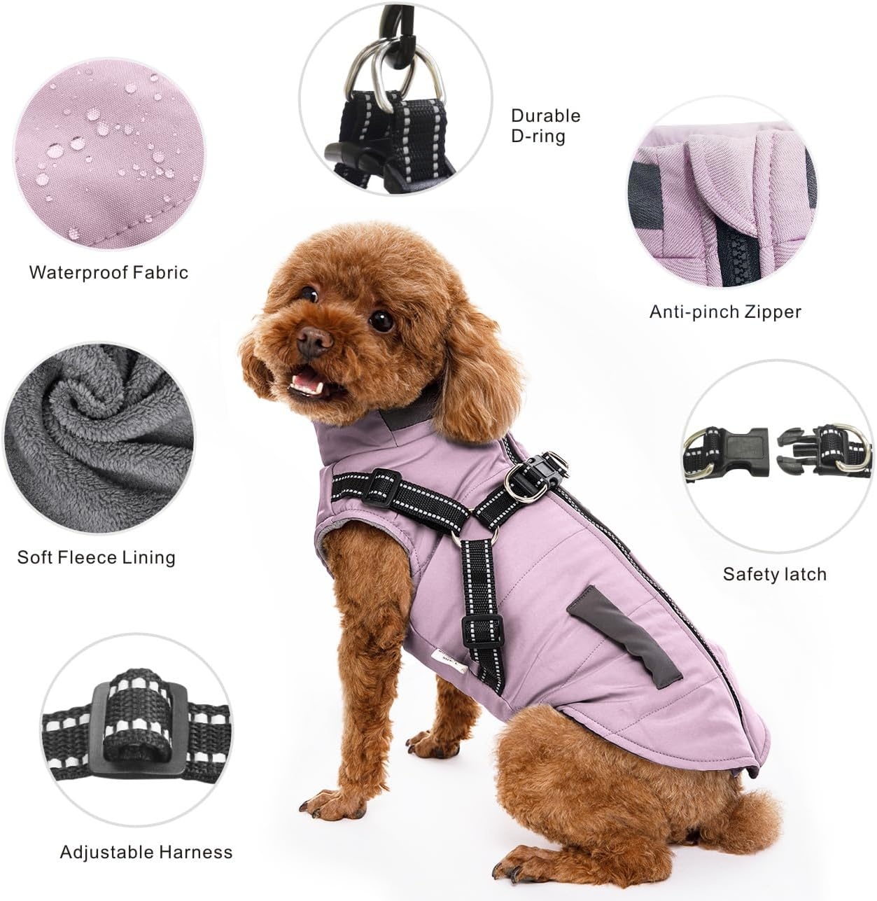 Honden Winterjas Paars XL - Waterdicht & Warm met 74% Korting