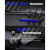 PXN V99 Gaming Stuur, Driving Force Feedback Stuurwiel met Pedalen en Shifter - 3,2NM, 270°&900°, 300MM, 4 Peddle Shifters, Tools APP - Racesturen, Stuurwiel voor PC, Xbox en PS4