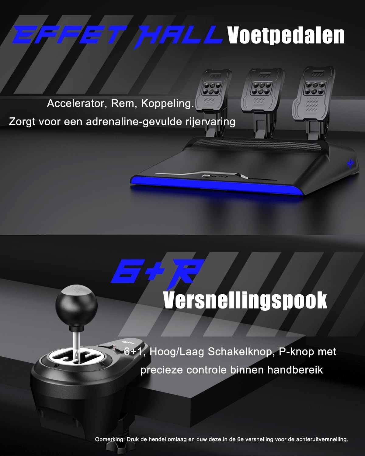 PXN V99 Gaming Stuur, Driving Force Feedback Stuurwiel met Pedalen en Shifter - 3,2NM, 270°&900°, 300MM, 4 Peddle Shifters, Tools APP - Racesturen, Stuurwiel voor PC, Xbox en PS4