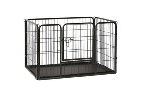 VidaXL Puppyren 91,5x59x61cm Staal - 29% Korting