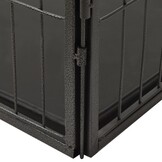 vidaXL Puppyren 91,5x59x61 cm staal