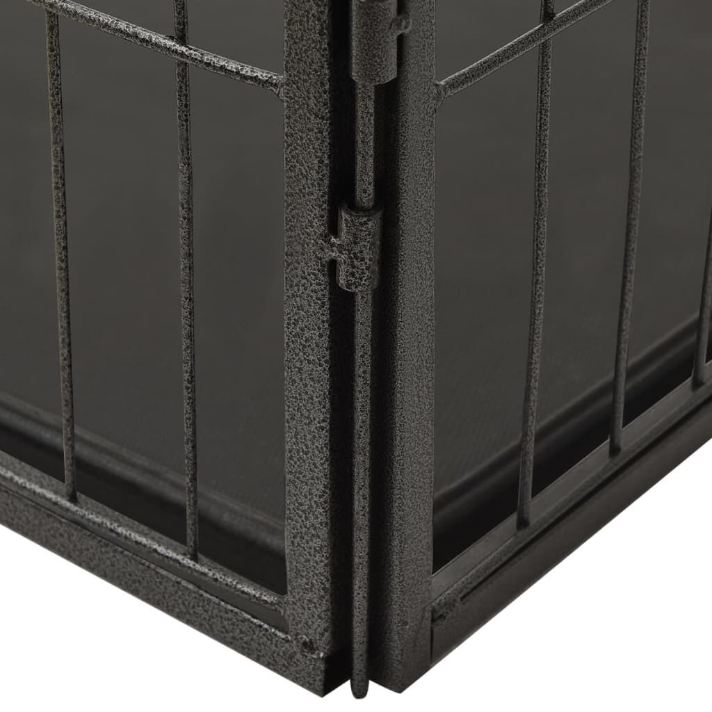 vidaXL Puppyren 91,5x59x61 cm staal