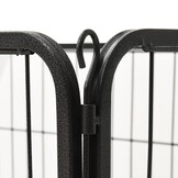 vidaXL Puppyren 91,5x59x61 cm staal