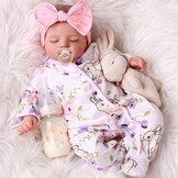 Reborn Babypop Meisje 50 cm - Realistisch Slapend met 34% Korting