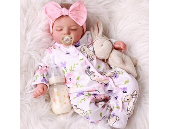 Reborn Babypop Meisje 50 cm - Realistisch Slapend met 34% Korting