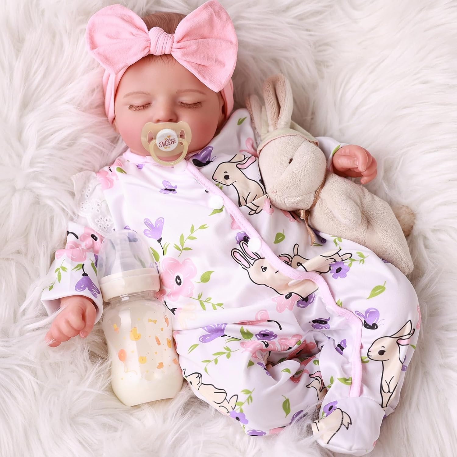 Reborn Babypop Meisje 50 cm - Realistisch Slapend met 34% Korting