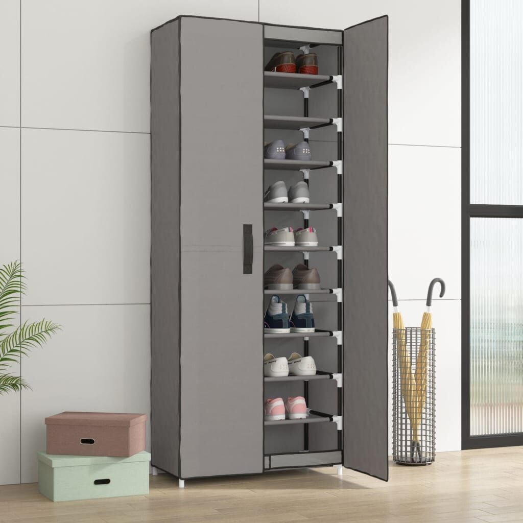 VidaXL Schoenenkast Grijs (60x30x166cm) - 34% Korting