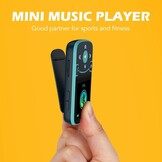 AGPTEK 64GB MP3 Bluetooth 5.3 met Clip, HiFi Draagbare Sport MP3-Speler, Muziekspeler met Volumeknop, FM-Radio/Stappenteller/Stemrecorder, Uitbreidbaar tot 192 GB - Blauw