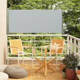vidaXL Tuinscherm uittrekbaar 140x300 cm grijs