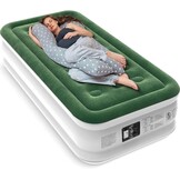 Zearna luchtbed 1 persoon 190 x 100 x 40 cm, zelfopblazend met elektrische pomp en snelopblaas, comfortabel voor thuis, reizen en outdoor