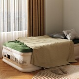Zearna luchtbed 1 persoon 190 x 100 x 40 cm, zelfopblazend met elektrische pomp en snelopblaas, comfortabel voor thuis, reizen en outdoor
