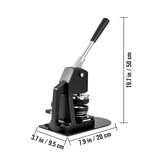 VEVOR Button Maker Machine, 32 mm (1,25 inch) Badge Punch Press Kit, Kinderen DIY Geschenken Pin Maker, Knop Maken Benodigdheden met 500 stks Knop Onderdelen & Cirkelsnijder & Magisch Boek