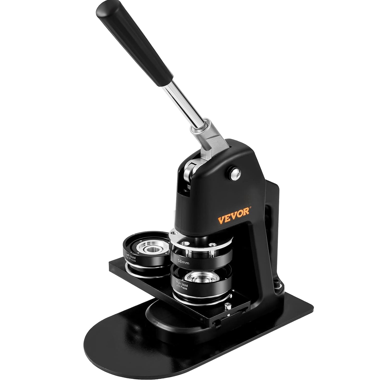 VEVOR Button Maker Machine, 32 mm (1,25 inch) Badge Punch Press Kit, Kinderen DIY Geschenken Pin Maker, Knop Maken Benodigdheden met 500 stks Knop Onderdelen & Cirkelsnijder & Magisch Boek