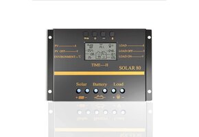 MPPT Laadregelaar 80A LiFePO4/AGM, 12/24V, met LCD & USB