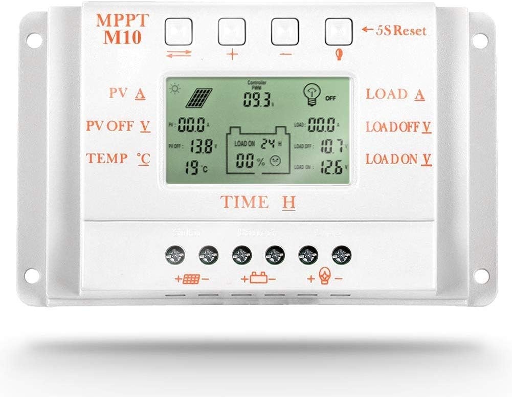 80A mppt Solar Charging Controller 80A 12V/24V Automatische detectie van de spanning Zonnepaneel Intelligentie Controller met LCD-display USB