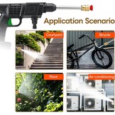 Max.35 Bar Hogedrukreiniger met 2 oplaadbare accu's, 2-in-1 mondstuk en 5 m slang, draagbare draadloze hogedrukreiniger voor auto's, hekken, terras, tuin, gazon
