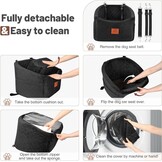 Hondenauto Stoelverhoger Zwart (max 15,88kg) - 34% Korting!