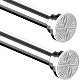 Douchegordijnstang uittrekbaar 85-160 cm Zilver, geen boren