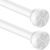 Douchegordijnstang uittrekbaar 85-160 cm Zilver, geen boren