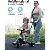 Driewieler 5-in-1 voor 1-3 jaar | 30% Korting | Blauw