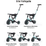 Driewieler 5-in-1 voor 1-3 jaar | 30% Korting | Blauw
