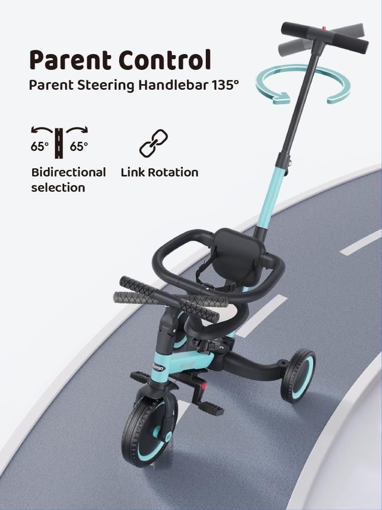 Driewieler 5-in-1 voor 1-3 jaar | 30% Korting | Blauw