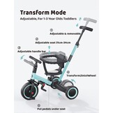 Driewieler 5-in-1 voor 1-3 jaar | 30% Korting | Blauw