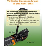Elektrische stepstoel voor 13-19 cm breed gebogen pedaalrand – voor Segway Ninebot Max G30P – schokbestendig, in hoogte verstelbaar, opvouwbaar