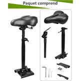Elektrische stepstoel voor 13-19 cm breed gebogen pedaalrand – voor Segway Ninebot Max G30P – schokbestendig, in hoogte verstelbaar, opvouwbaar