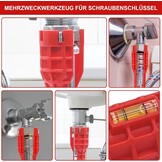 Wastafel Installer Gereedschap, Kraansleutel, Mengkraansleutel, Multifunctionele Pijpsleutel, Geschikt voor Toilet, Keuken, Bad, Multifunctionele Kraansleutel Installer voor Spoel/Bad