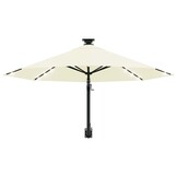 VidaXL Wandparasol met LED's - 300 cm Zandkleurig - 61% Korting!